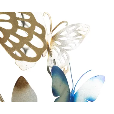 PANEL ŚCIENNY BUTTERFLIES ZŁOTO/NIEBIESKI 59,5X4X111,5 cm